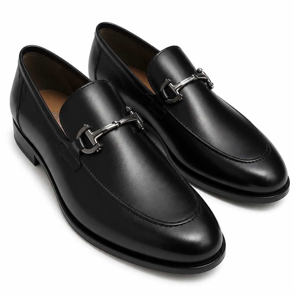 Alberto Ciccioli Black Soft leather Bit Loafers - Men